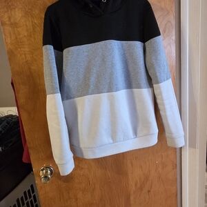 💥💥Women's Black and Gray Colorblock Hoodie